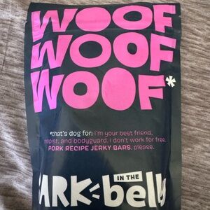 BARK Woof Jerky Bars Dog Treats – Pork Recipe